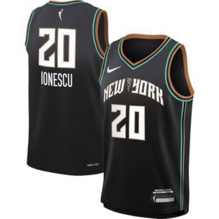Youth New York Liberty Sabrina Ionescu Nike Black 2021 Explorer Edition Victory Player Jersey