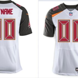 2014 Men Tampa Bay Buccaneers Customized Elite White customized Jerseys