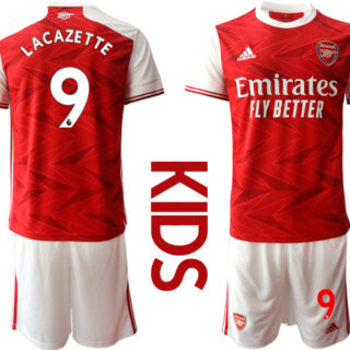 2020-21 Arsenal 9 LACAZETTE Youth Home Soccer Jersey