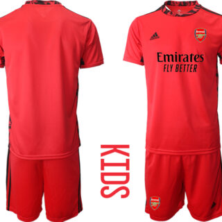 2020-21 Arsenal Red Youth Goalkeeper Soccer Jersey