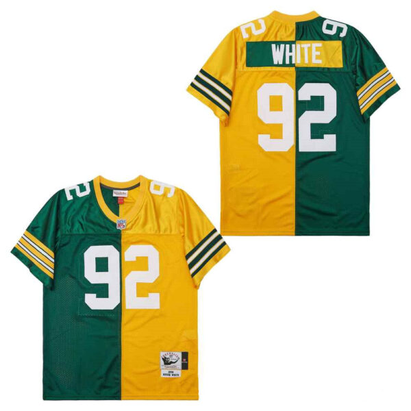 Mitchell And Ness Packers #92 Throwback Stitched NFL Jerseys