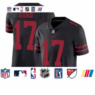 49ers #17 Jalen Hurd Black Alternate Men's Stitched Football Vapor Untouchable Limited Jersey