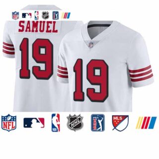 49ers #19 Deebo Samuel White Rush Youth Stitched Football Vapor Untouchable Limited Jersey