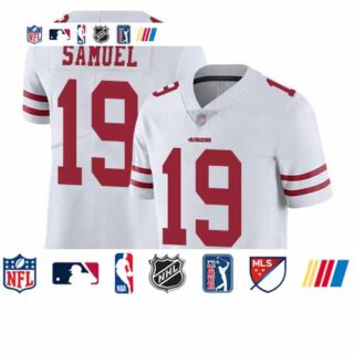 49ers #19 Deebo Samuel White Youth Stitched Football Vapor Untouchable Limited Jersey