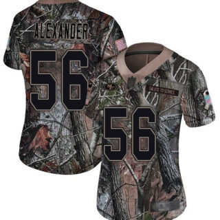 49ers #56 Kwon Alexander Camo Women's Stitched Football Limited Rush Realtree Jersey