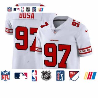 49ers 97 Nick Bosa White 2019 New Vapor Untouchable Limited Jersey