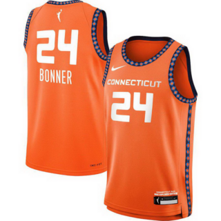 Youth Connecticut Sun DeWanna Bonner Nike Orange 2021 Explorer Edition Victory Player Jersey