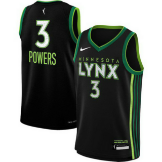 Youth Minnesota Lynx Aerial Powers Nike Black 2023 Rebel Edition Victory Player Jersey