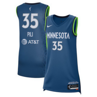 Unisex Minnesota Lynx Alissa Pili Nike Blue 2024 WNBA Draft Explorer Edition Victory Player Jersey