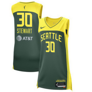Women's Seattle Storm Breanna Stewart Nike Green 2021 Explorer Edition Victory Player Jersey