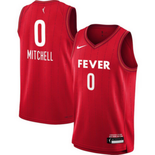 Youth Indiana Fever Kelsey Mitchell Nike Red 2023 Rebel Edition Victory Player Jersey