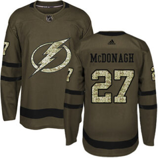 Adidas Lightning #27 Ryan McDonagh Green Salute to Service Stitched NHL Jersey