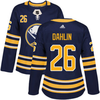 Adidas Sabres #26 Rasmus Dahlin Navy Blue Home Authentic Women's Stitched NHL Jersey