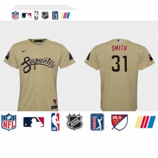 Arizona Diamondbacks #31 Caleb Smith Youth Nike 2021 City Connect MLB Jersey Gold