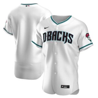 Arizona Diamondbacks Men's Nike White Teal Authentic Alternate Team MLB Jersey