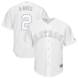 Astros 2 Alex Bregman A-Breg White 2019 Players' Weekend Player Jersey