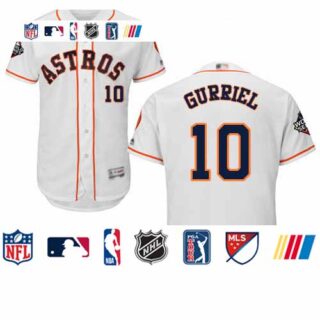 Astros #10 Yuli Gurriel White Flexbase Authentic Collection 2019 World Series Bound Stitched Baseball Jersey