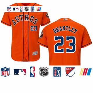 Astros #23 Michael Brantley Orange Flexbase Authentic Collection Stitched Baseball Jersey