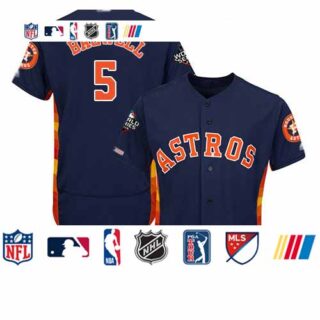 Astros #5 Jeff Bagwell Navy Blue Flexbase Authentic Collection 2019 World Series Bound Stitched Baseball Jersey