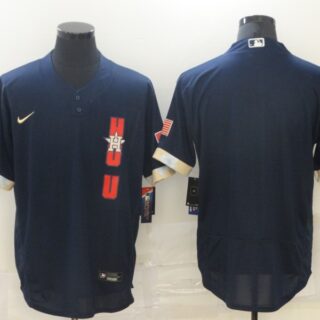 Astros Blank Navy Nike 2021 MLB All-Star Flexbase Jersey