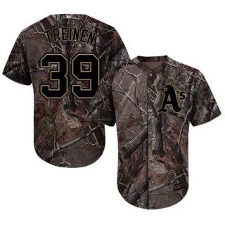 Athletics #39 Blake Treinen Camo Realtree Collection Cool Base Stitched Baseball Jersey