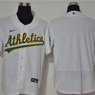 Athletics Blank White Nike 2020 Flexbase Jersey