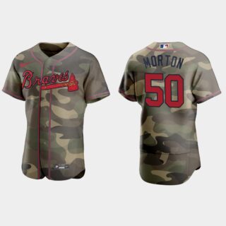 Atlanta Braves #50 Charlie Morton Men's Nike 2021 Armed Forces Day Authentic MLB Jersey -Camo