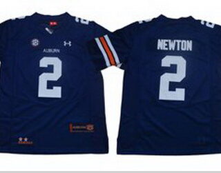Auburn Tigers 2 Cam Newton Navy College Football Jersey