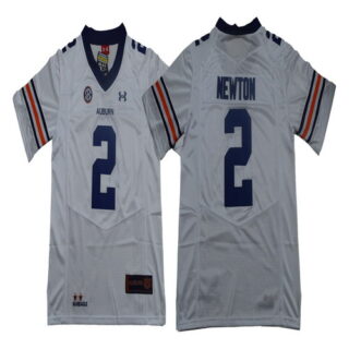 Auburn Tigers 2 Cam Newton White College Football Jersey