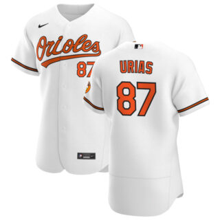 Baltimore Orioles #87 Ramon Urias Men's Nike White Home 2020 Authentic Player MLB Jersey