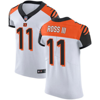 Bengals #11 John Ross III White Men's Stitched Football Vapor Untouchable Elite Jersey