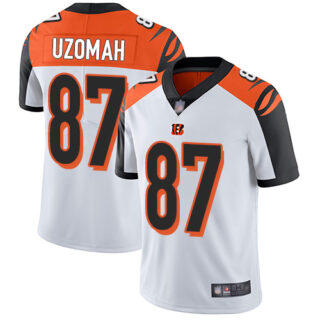Bengals #87 C.J. Uzomah White Men's Stitched Football Vapor Untouchable Limited Jersey