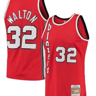 Bill Walton Portland Trail Blazers Mitchell & Ness Hardwood Classics Swingman Jersey - Red