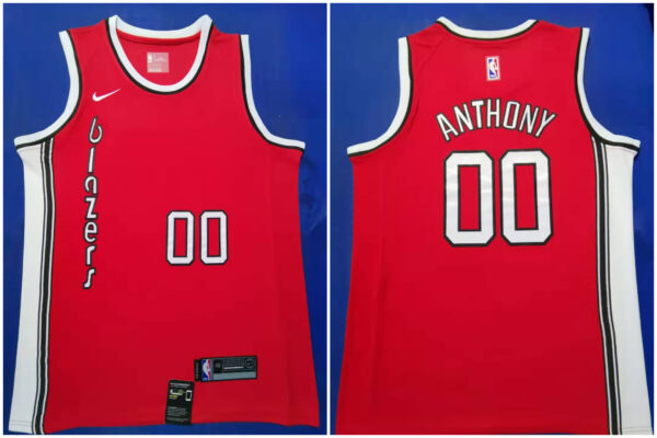 Blazers #00 Carmelo Anthony red 2019-20 Nike Swingman Jersey