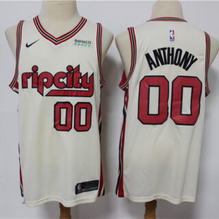 Blazers 00 Carmelo Anthony Cream 2019-20 Nike Swingman Jersey