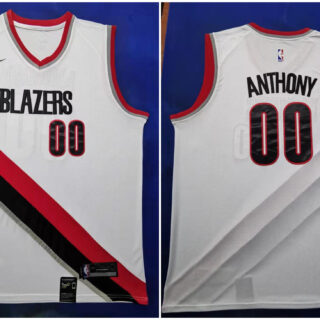 Blazers 00 Carmelo Anthony White 2019-20 Nike Swingman Jersey