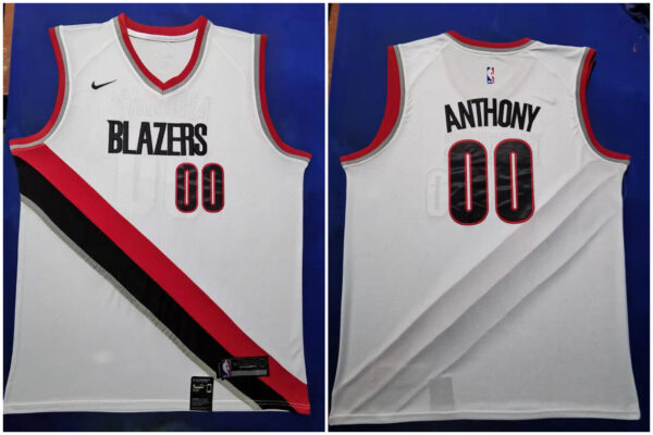 Blazers 00 Carmelo Anthony White 2019-20 Nike Swingman Jersey