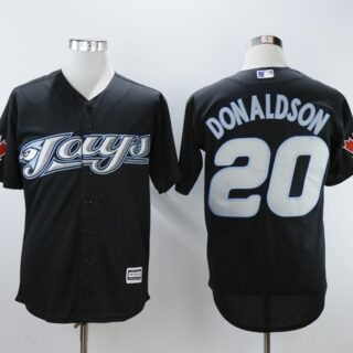 Blue Jays 20 Josh Donaldson Black 2008 Turn Back The Clock Jersey