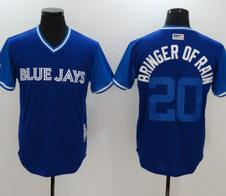 Blue Jays 20 Josh Donaldson Bringer Of Rain Royal 2018 Players' Weekend Authentic Team Jersey