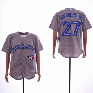 Blue Jays 27 Vladimir Guerrero Jr. Gray Flexbase Jersey