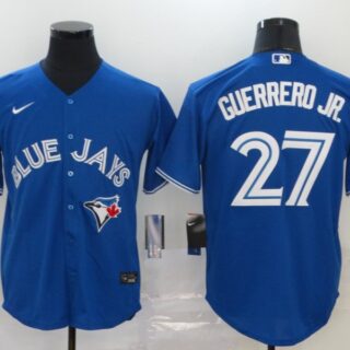 Blue Jays 27 Vladimir Guerrero Jr. Royal 2020 Nike Cool Base Jersey