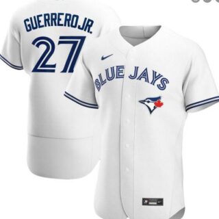 Blue Jays 27 Vladimir Guerrero Jr. White 2020 Nike Flexbase Jersey