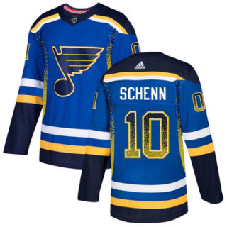 Blues 10 Brayden Shenn Royal Drift Fashion Adidas Jersey