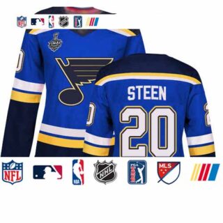 Blues #20 Alexander Steen Blue Home Authentic Stanley Cup Final Bound Women's Stitched Hockey Jersey