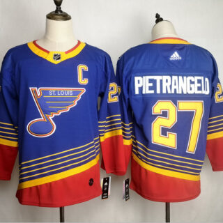 Blues 27 Alex Pietrangelo Blue Adidas Jersey