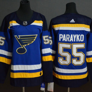 Blues 55 Colton Parayko Blue Adidas Jersey