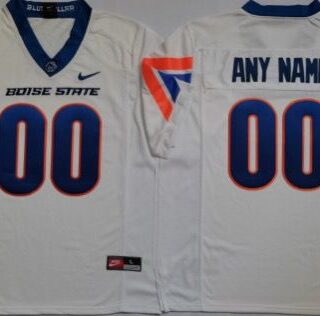 Boise State Custom Football Jersey Name and Number Football Jersey White
