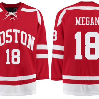 Boston University Terriers BU 18 Wade Megan Red Stitched Hockey Jersey