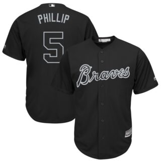 Braves 5 Freddie Freeman Phillip Black 2019 Players' Weekend Player Jersey