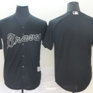 Braves Blank Black 2019 Players' Weekend Player Jersey
